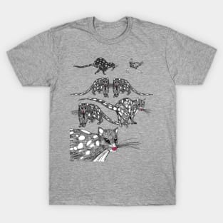 Tasmanian Spotted-tailed Quolls at play. T-Shirt